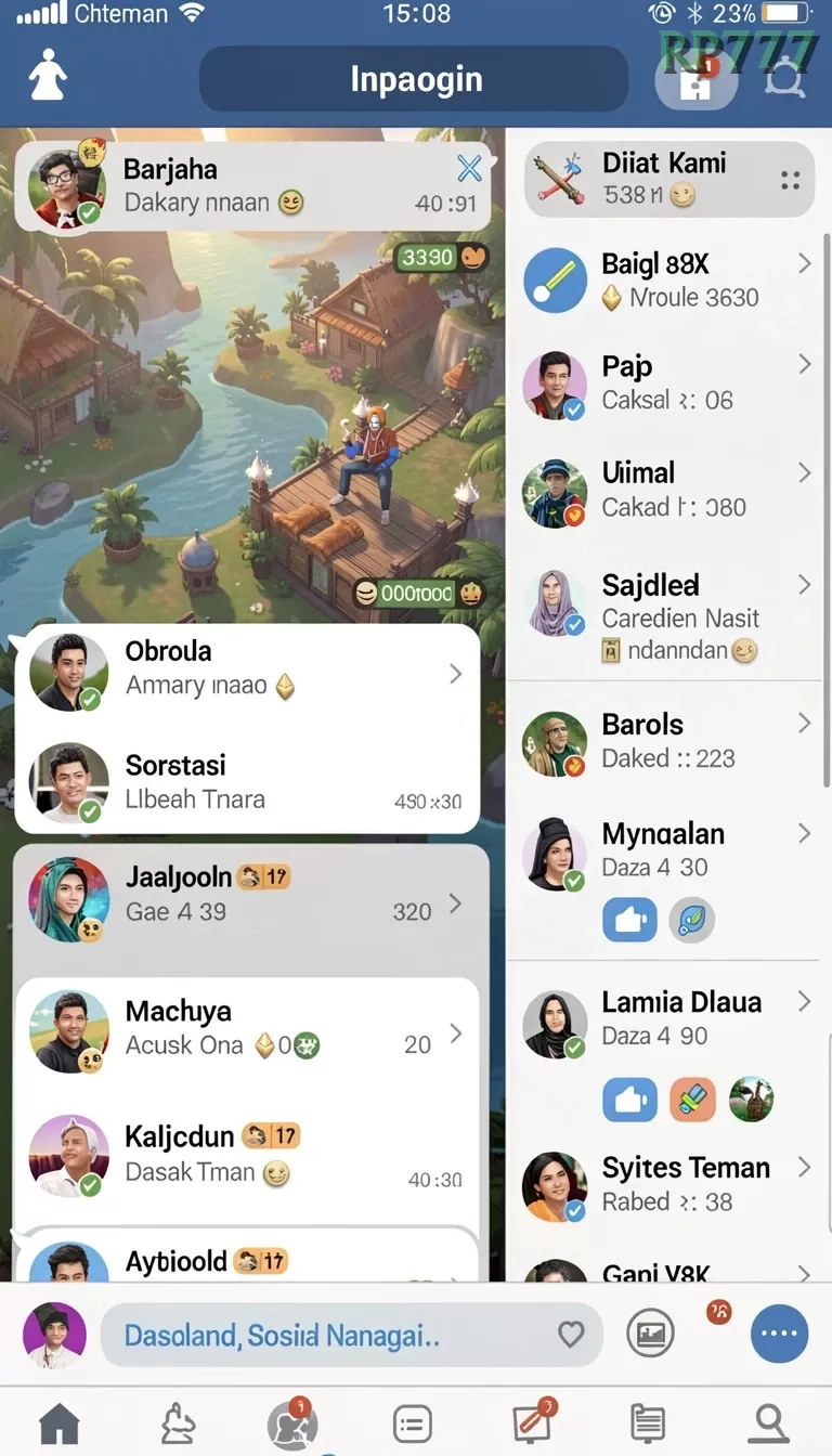 Cuplikan layar SLOST8808 — menu navigasi