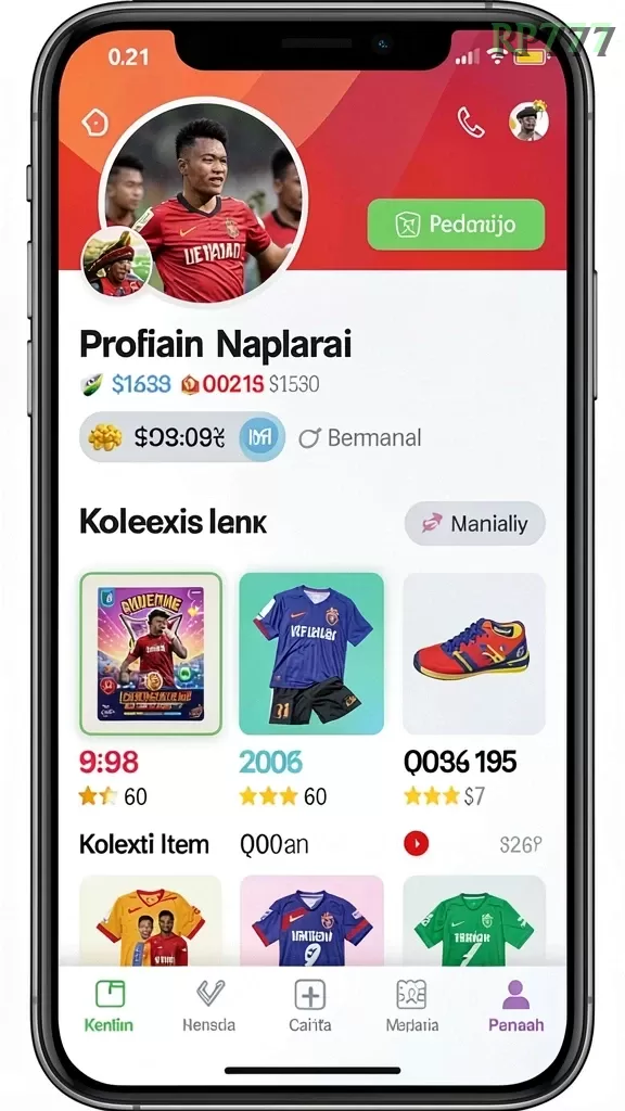 Cuplikan layar ZK7SLOTS — pengaturan akun